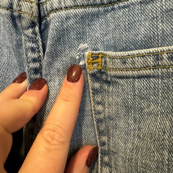 Y2K Tommy Hilfiger Jeans Freedom Fit Baggy 38x30 Light Wash 2006‎ - Picture 7 of 14